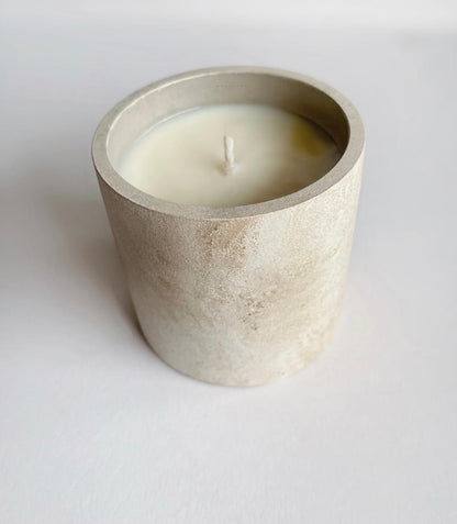 8oz Cement Vessel Scented Candle