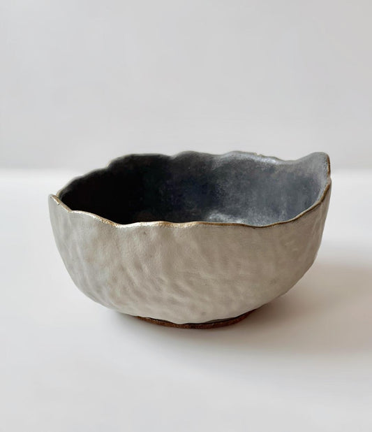 Gray Eggshell Decorative Cement Bowl