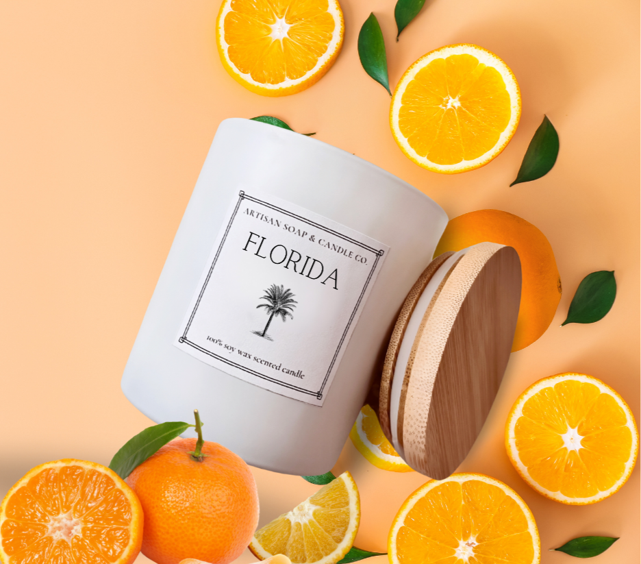 Florida State Inspired Soy Scented Candle