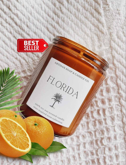 Florida State Inspired Soy Scented Candle