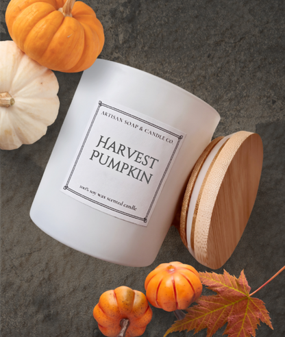 Harvest Pumpkin Fall Scented Soy Candle