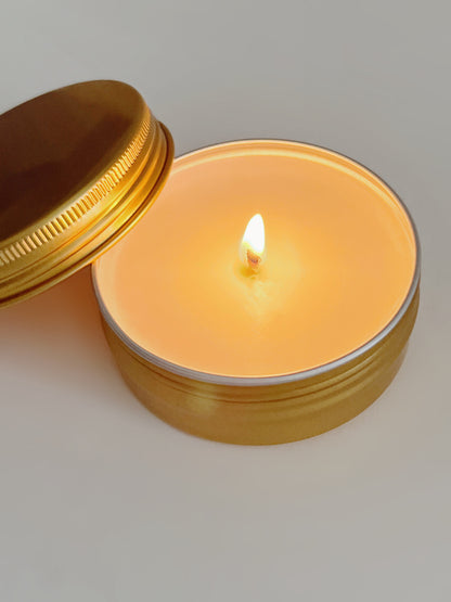 Lit Gold Mini 2oz Candle