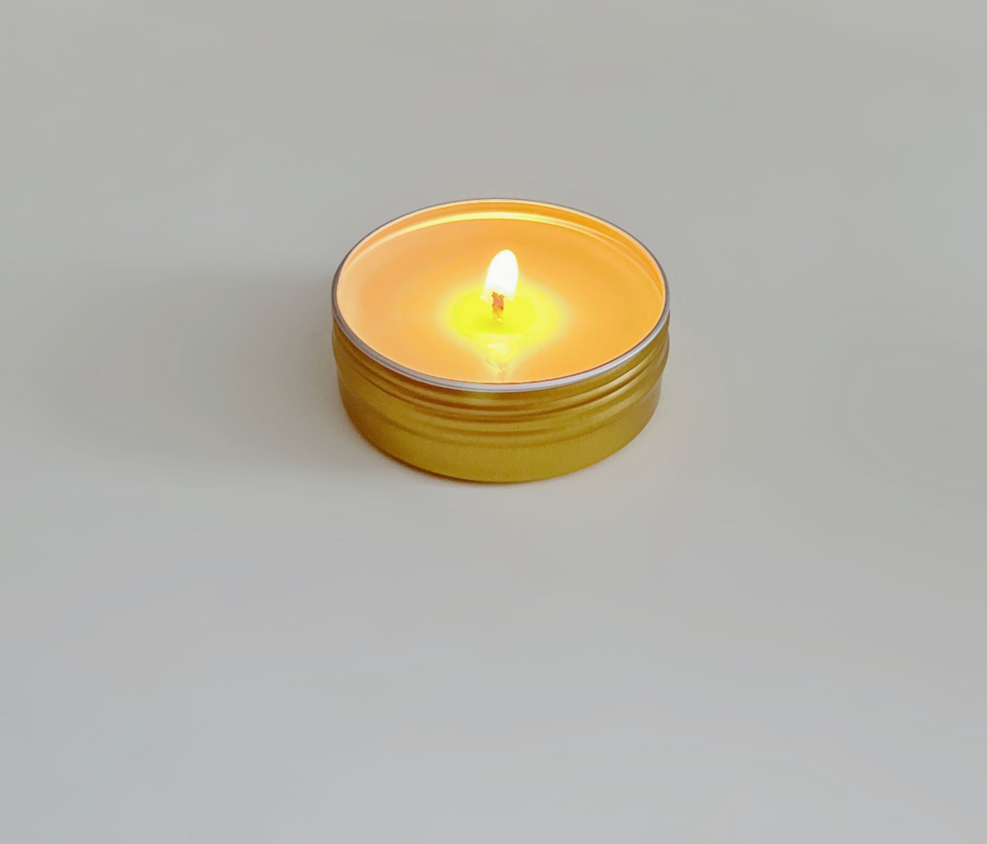 Lit Gold Mini 2oz Candle