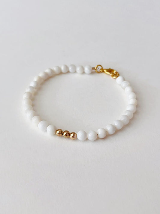 White Moonstone Bracelet