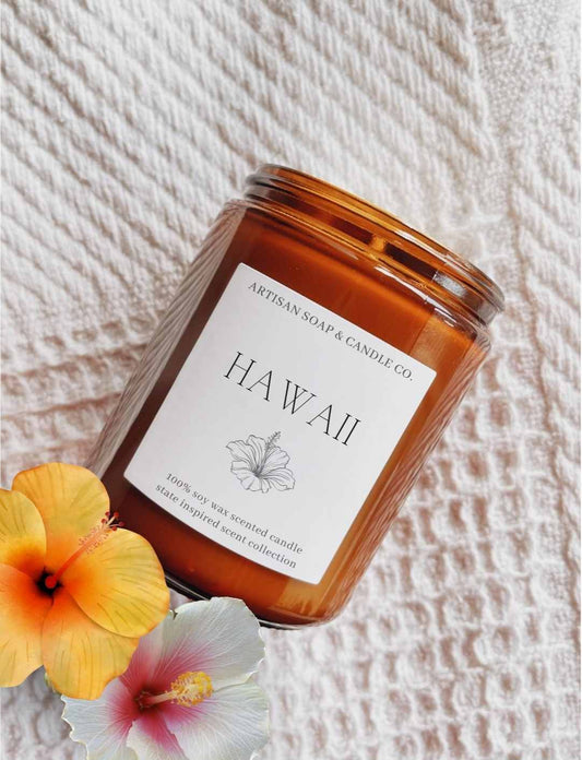 Hawaii State Inspired Scented Candle Gift