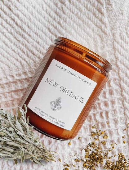 New Orleans State Inspired Scented Candle